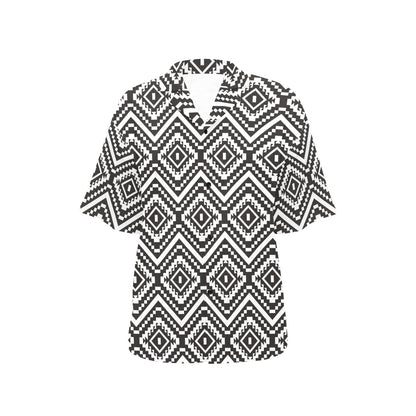 Tribal Pattern Print Design LKS303 Women's Hawaiian Shirt