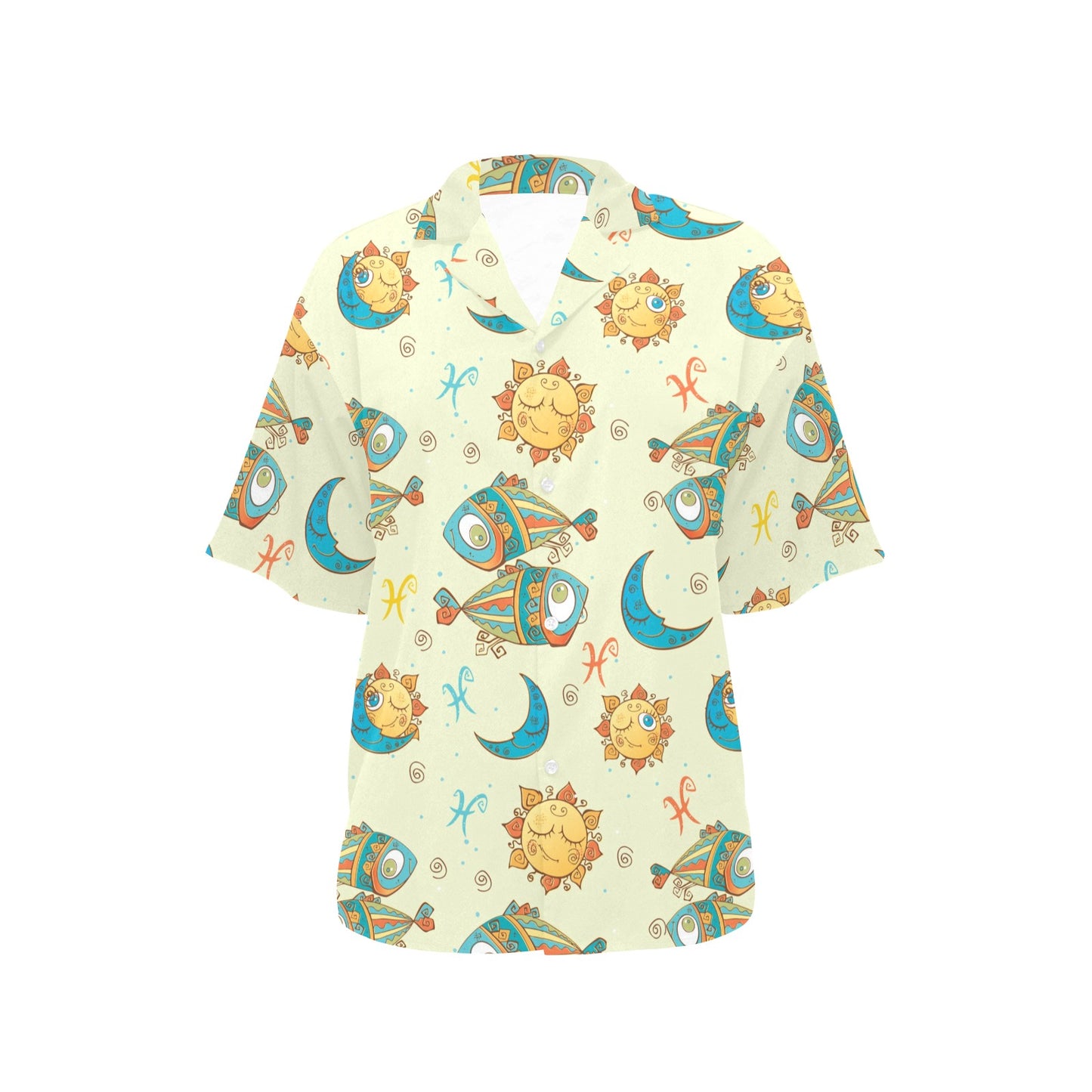 Pisces Pattern Print Design A03 Women's Hawaiian Shirt