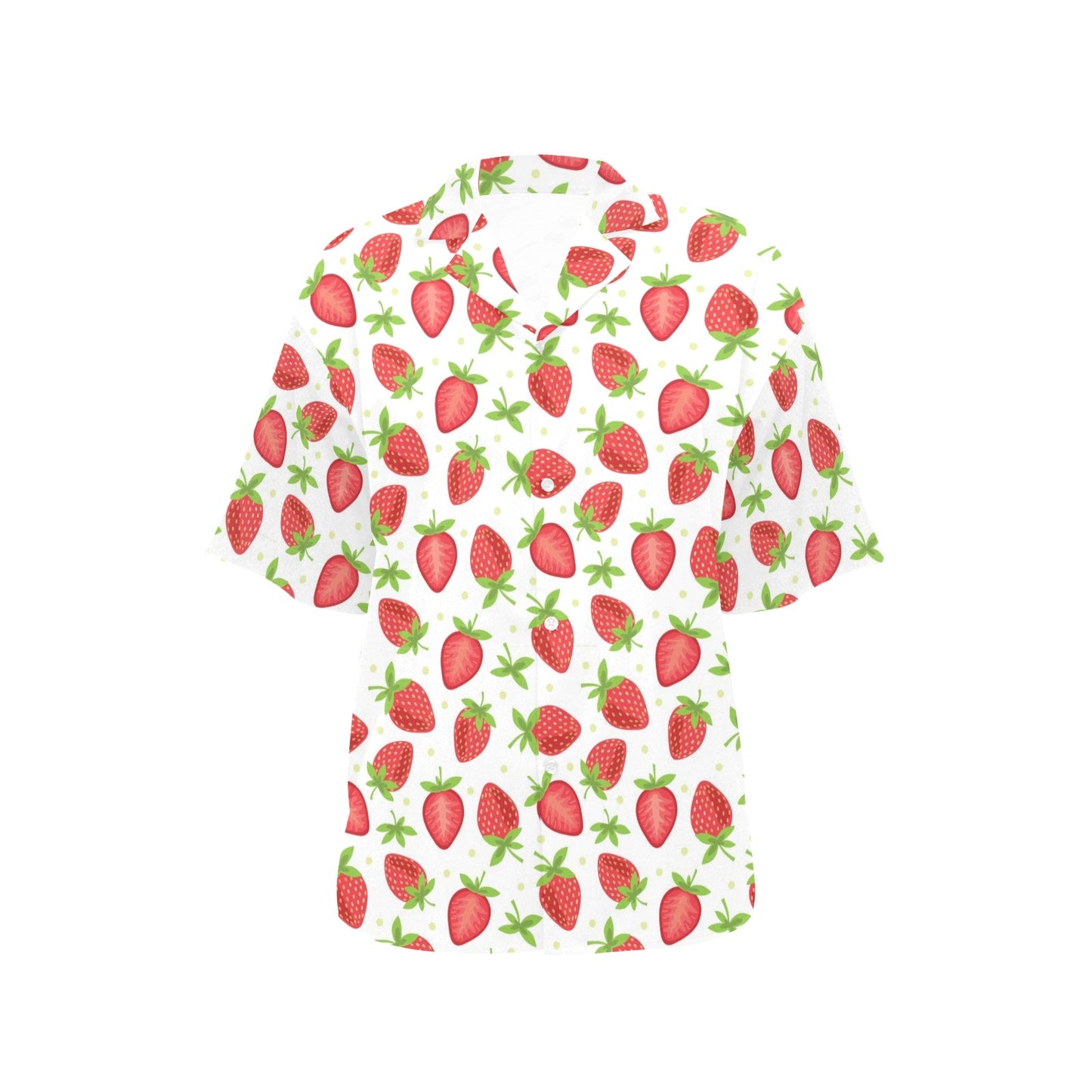 Strawberry Pattern Print Design SB07 Women's Hawaiian Shirt