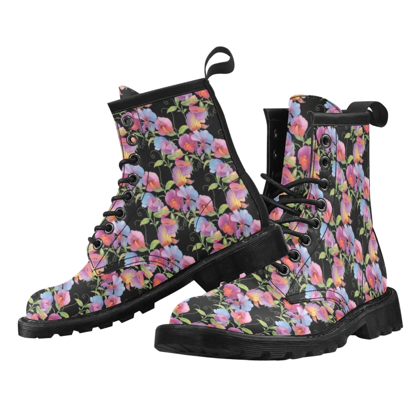 Peony Pattern Print Design PE012 Women's Boots