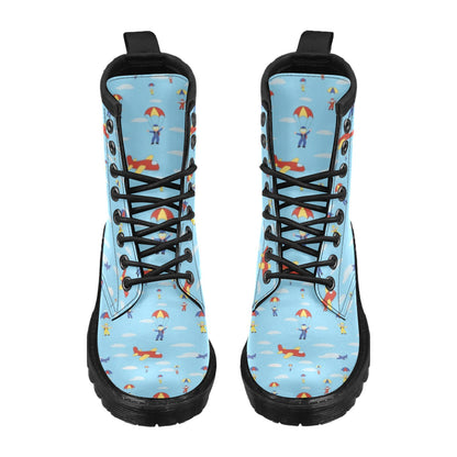 Skydiver Print Design LKS304 Women's Boots