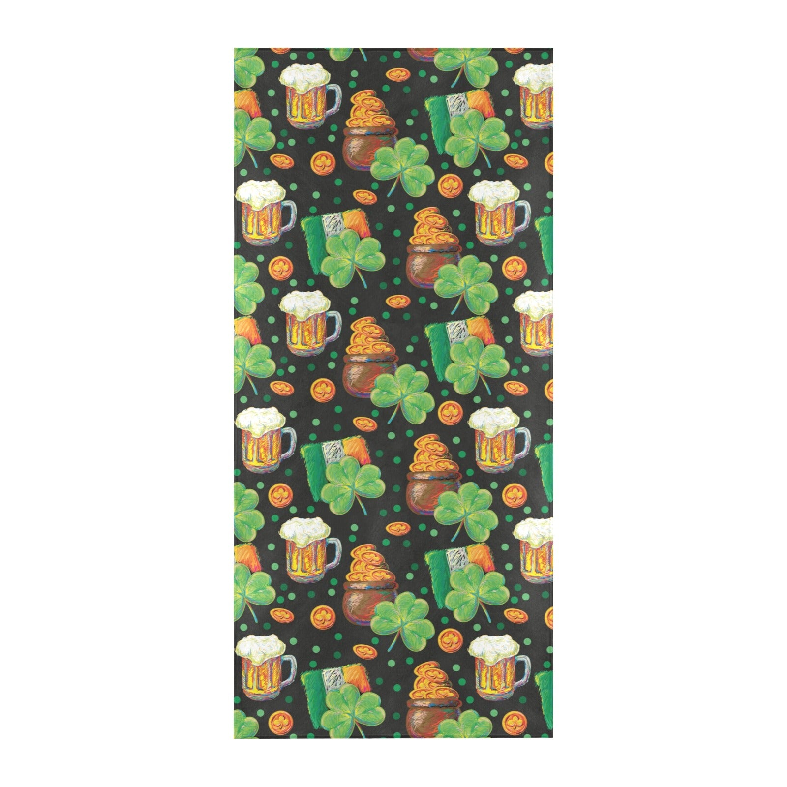 St Patricks Day Print Design LKS303 Beach Towel 32" x 71"