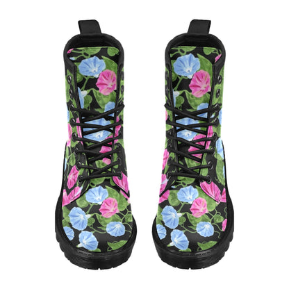 Morning Glory Pattern Print Design MG04 Women's Boots