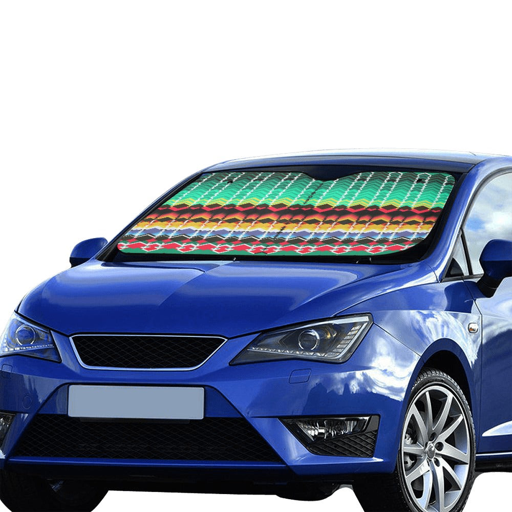 Serape Print Design LKS307 Car front Windshield Sun Shade