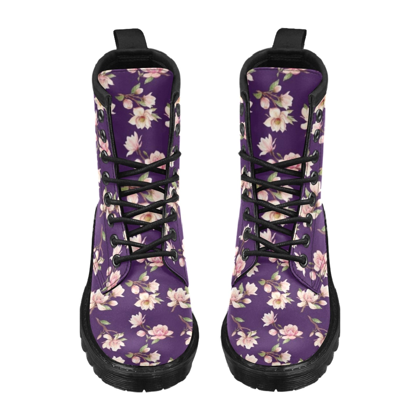 Magnolia Pattern Print Design MAG02 Women's Boots