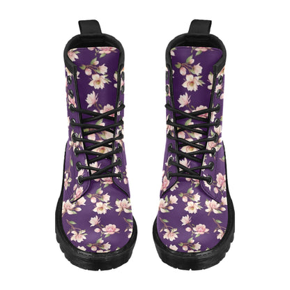 Magnolia Pattern Print Design MAG02 Women's Boots