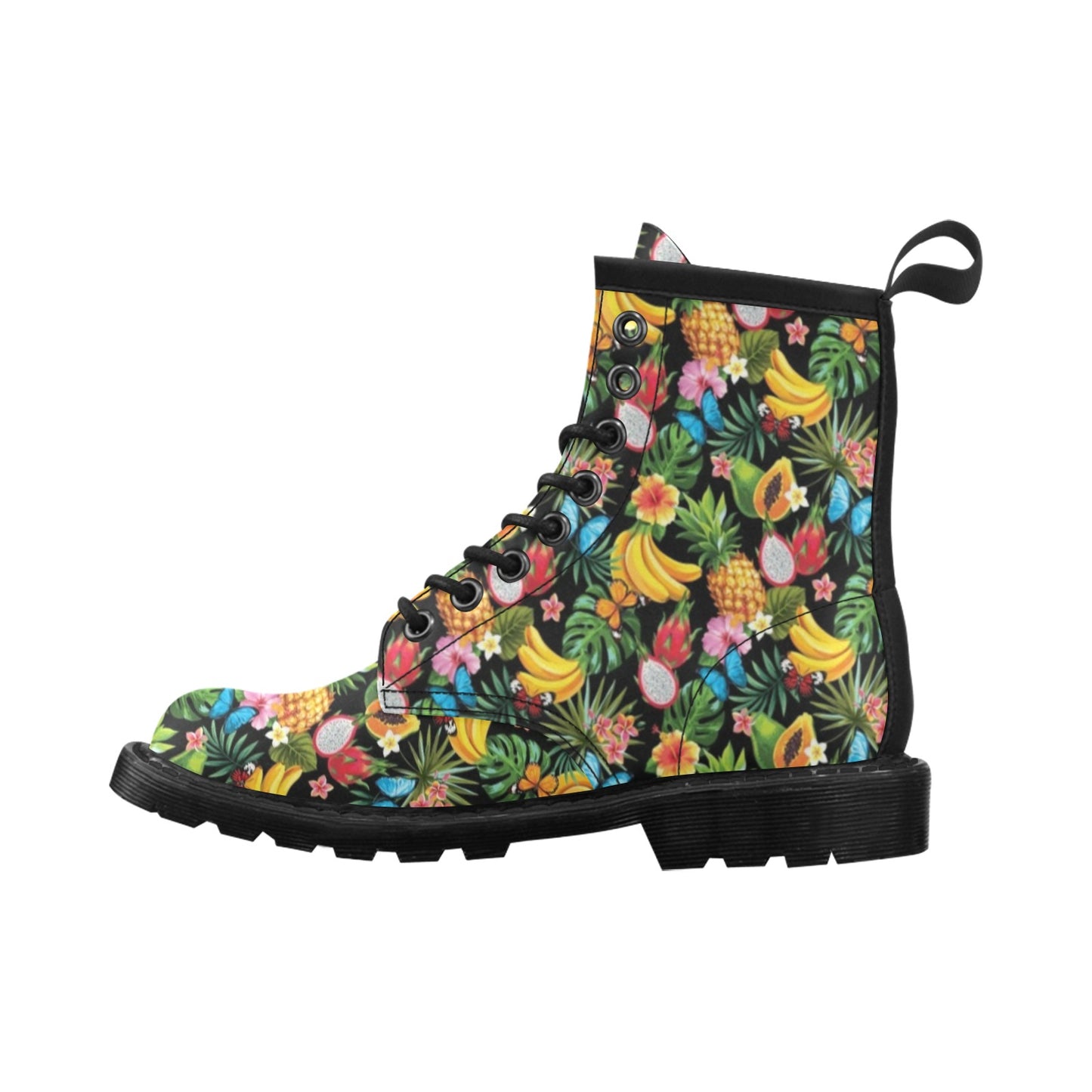 Tropical Fruits Pattern Print Design TF04 Women's Boots