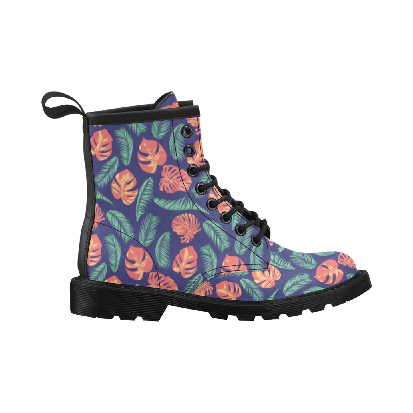 Palm Leaves Pattern Print Design PL011 Women's Boots