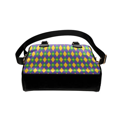 Mardi Gras Pattern Print Design 05 Shoulder Handbag
