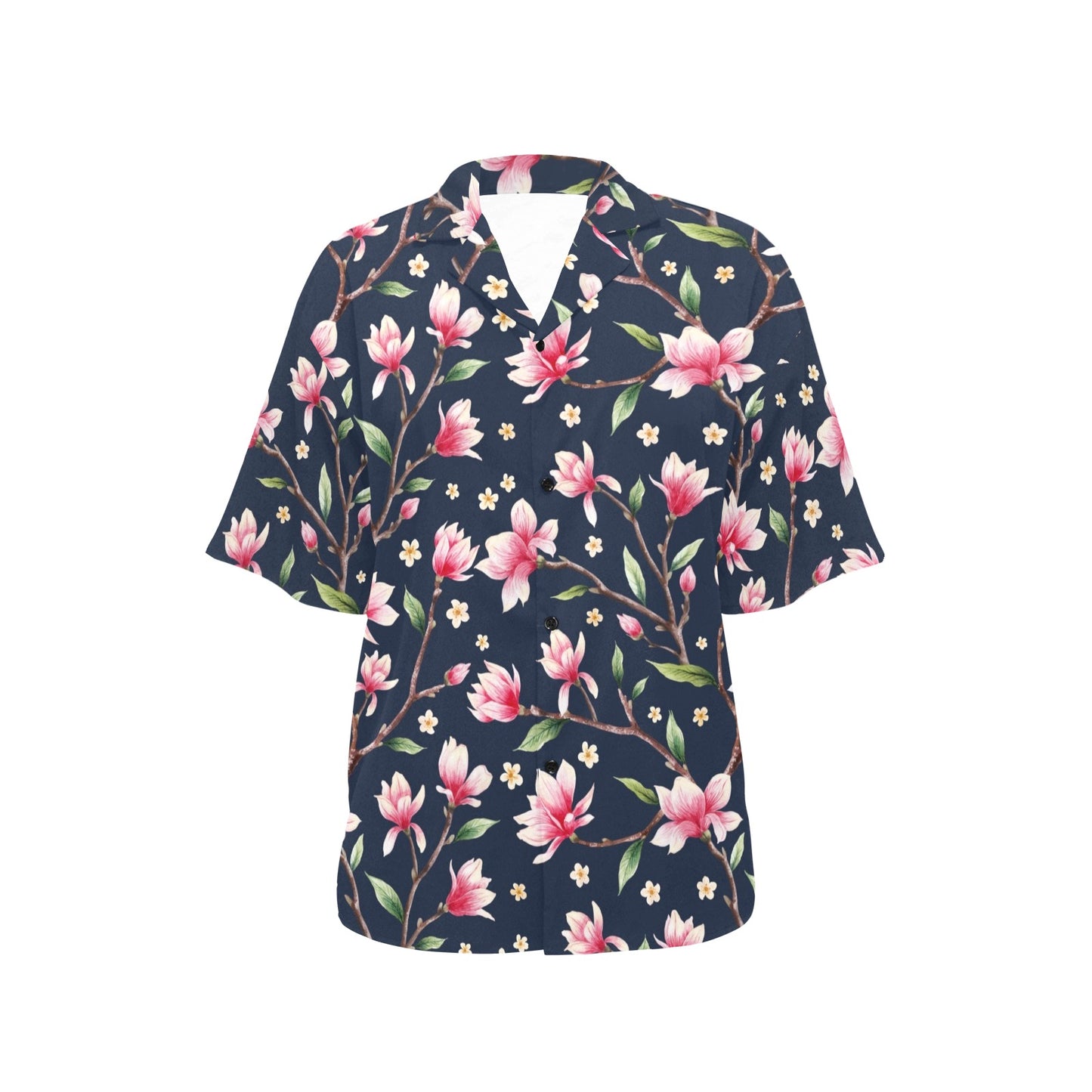 Magnolia Pattern Print Design MAG09 Women's Hawaiian Shirt