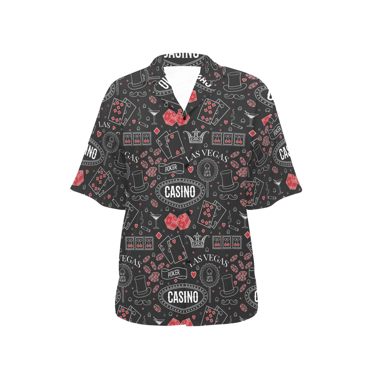 Casino Pattern Print Design 04 Women's Hawaiian Shirt