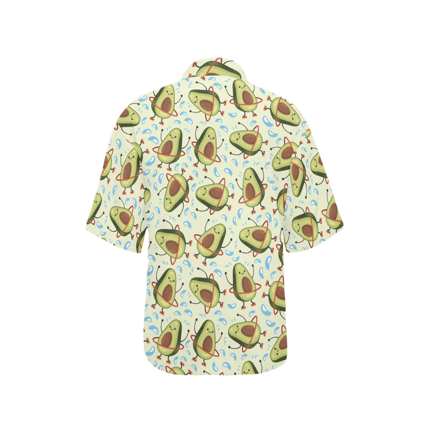Avocado Pattern Print Design AC02 Women's Hawaiian Shirt