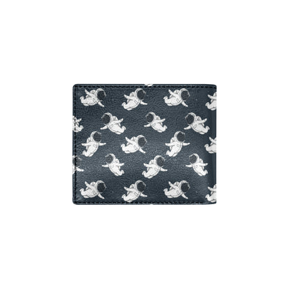 Astronaut Pattern Print Design 02 Men's ID Card Wallet
