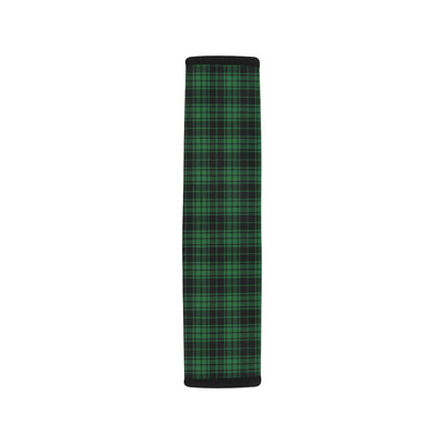 Green Tartan Plaid Pattern Car Seat Belt Cover