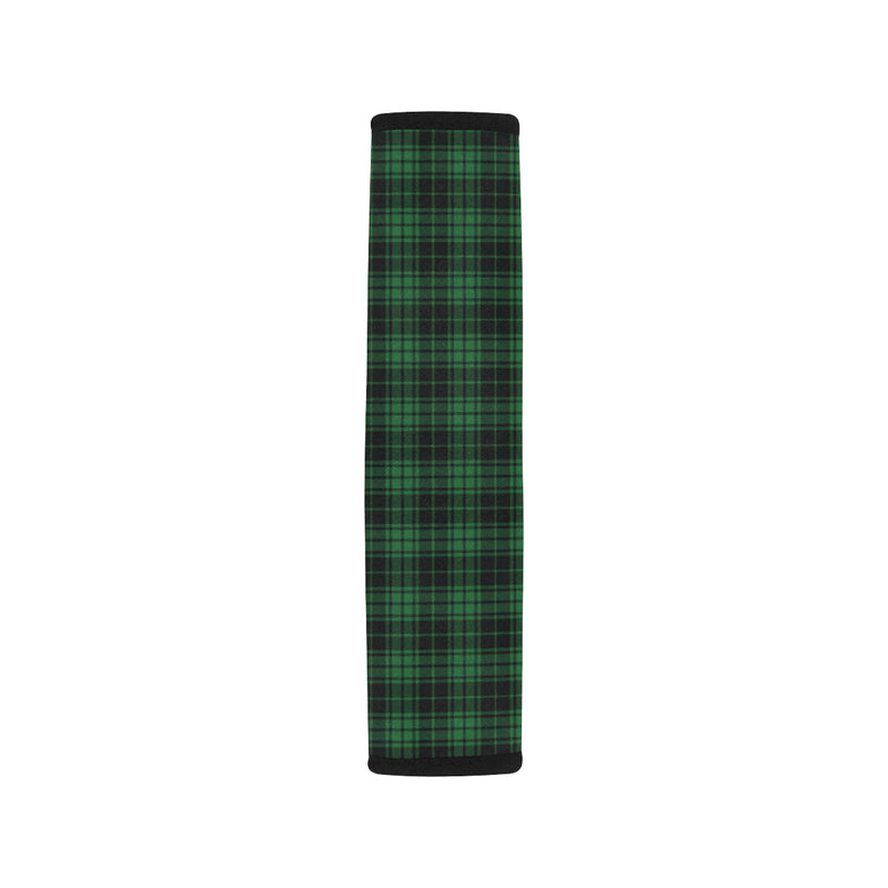 Green Tartan Plaid Pattern Car Seat Belt Cover