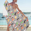 Sushi Print Design LKS307 Beach Towel 32" x 71"