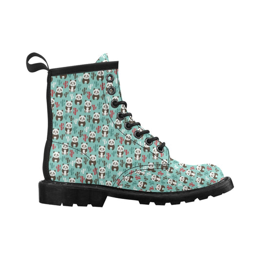 Panda Bear Cute Themed Print Women's Boots