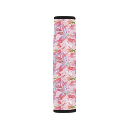 Amaryllis Pattern Print Design 02 Car Seat Belt Cover