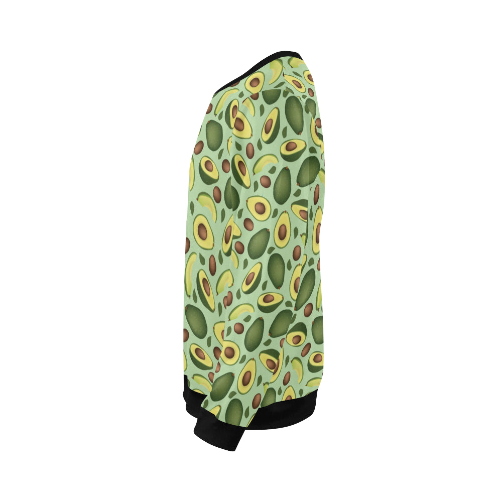 Avocado Pattern Print Design AC01 Men Long Sleeve Sweatshirt