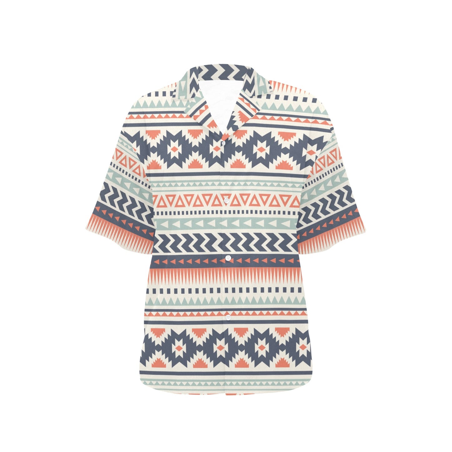 Tribal Aztec vintage pattern Women's Hawaiian Shirt