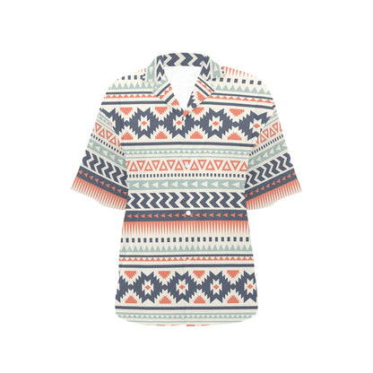 Tribal Aztec vintage pattern Women's Hawaiian Shirt