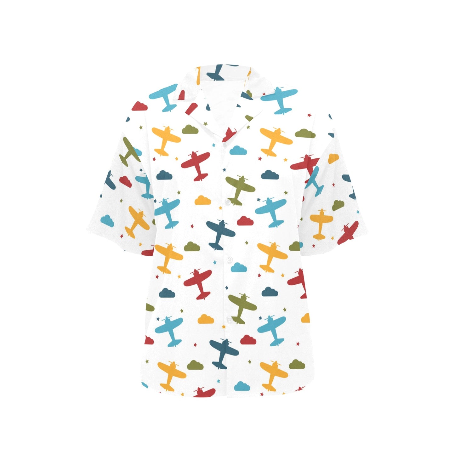 Airplane Pattern Print Design 06 Women's Hawaiian Shirt