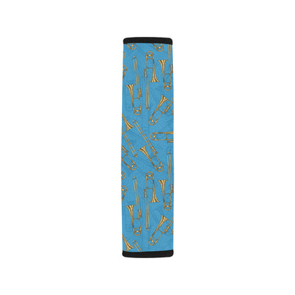 Trombone Pattern Print Design 01 Car Seat Belt Cover