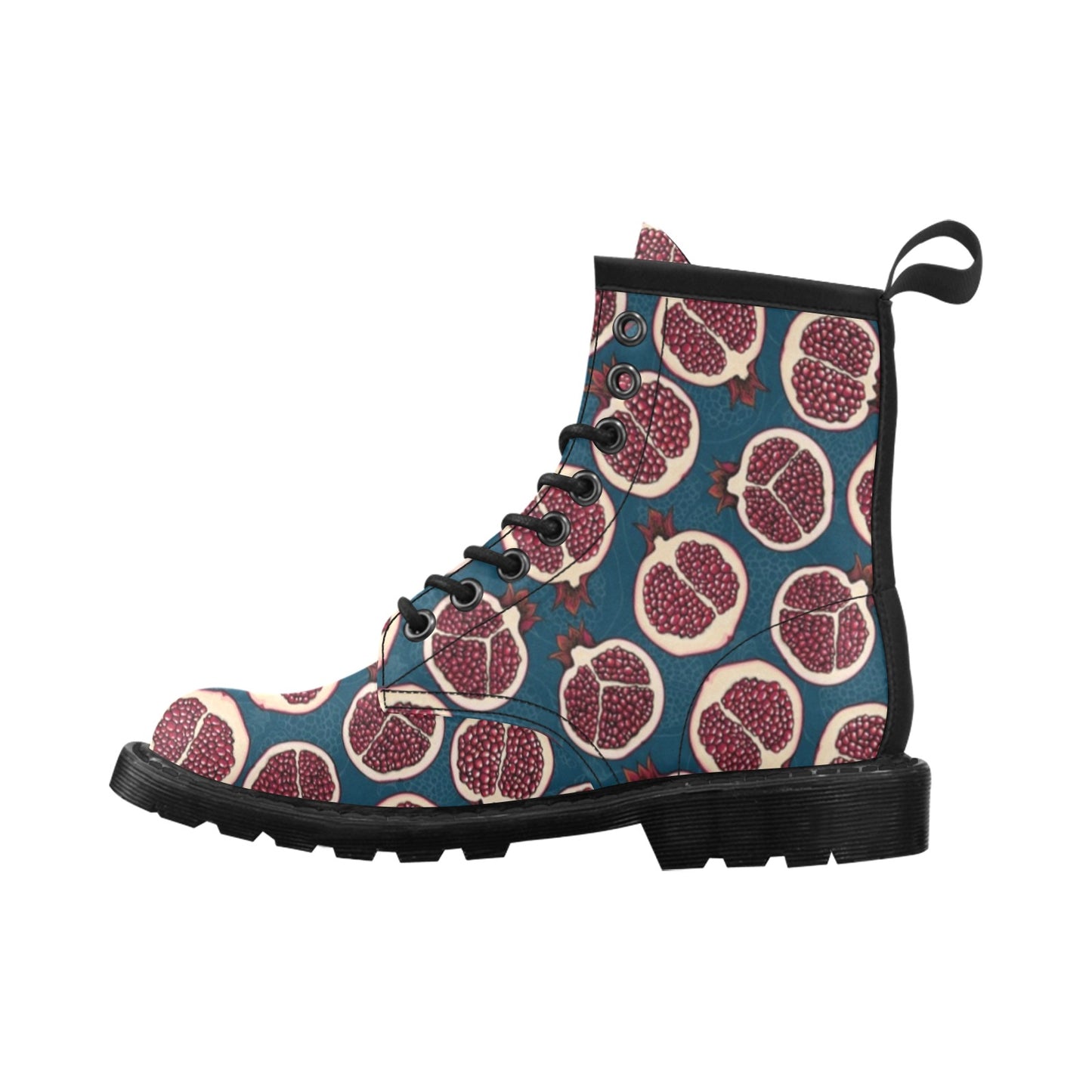 Pomegranate Pattern Print Design PG02 Women's Boots
