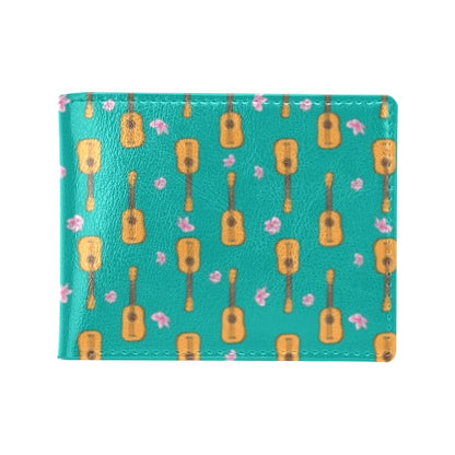 Ukulele Print Design LKS403 Men's ID Card Wallet