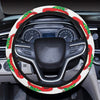 Camper Camping Ugly Christmas Design Print Steering Wheel Cover with Elastic Edge