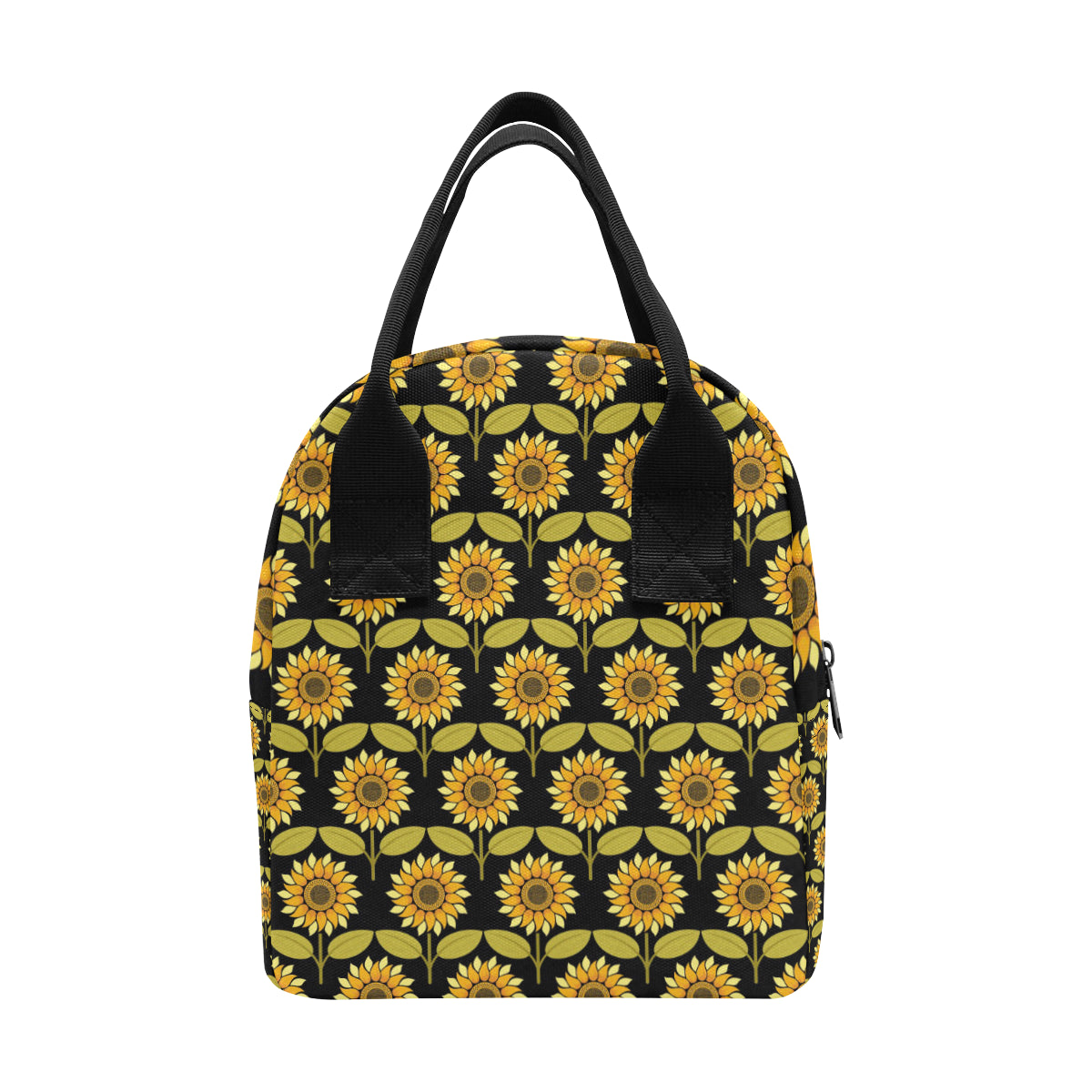 Sunflower Pattern Print Design SF015 Insulated Lunch Bag