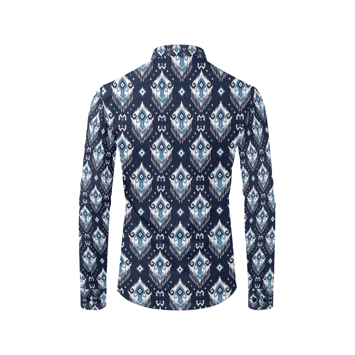 Ethnic Ornament Print Pattern Men's Long Sleeve Shirt