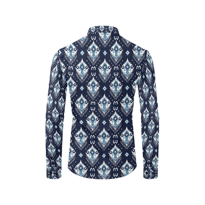 Ethnic Ornament Print Pattern Men's Long Sleeve Shirt