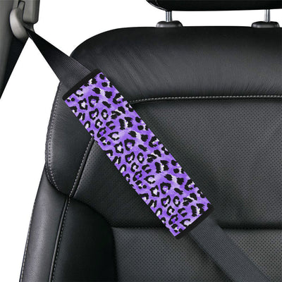 Leopard Purple Skin Print Car Seat Belt Cover