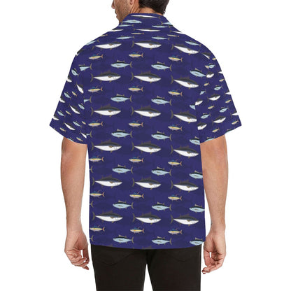 Tuna Fish Print Design LKS304 Men's Hawaiian Shirt
