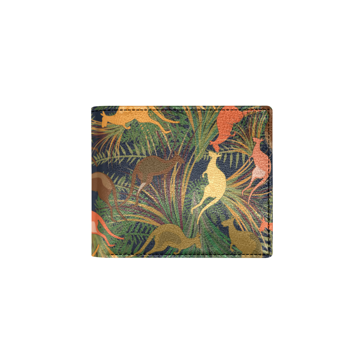 Kangaroos Pattern Print Design 07 Men's ID Card Wallet