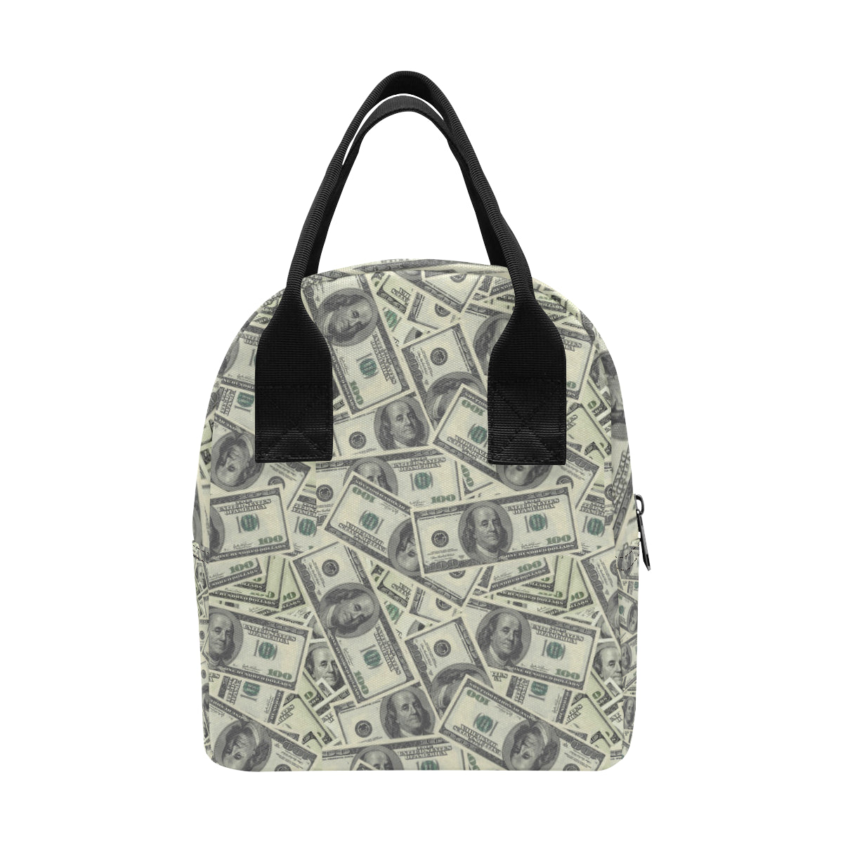 Dollar Pattern Print Design DO02 Insulated Lunch Bag