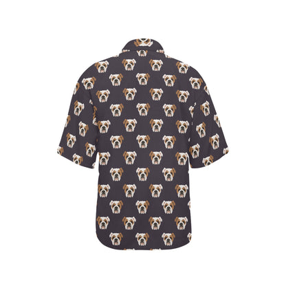 Bulldogs Pattern Print Design 03 Women's Hawaiian Shirt