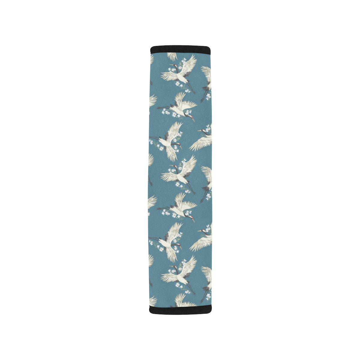 Crane Pattern Print Design 02 Car Seat Belt Cover