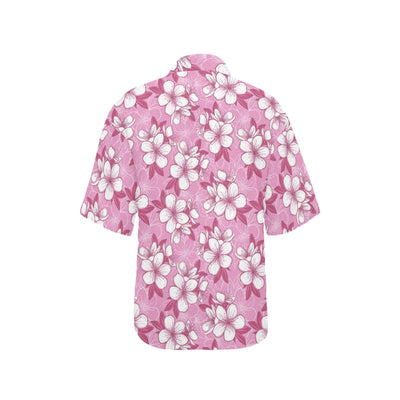 Cherry Blossom Pattern Print Design CB02 Women's Hawaiian Shirt