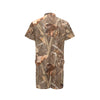 Camo Realistic Tree Forest Autumn Print Men's Romper