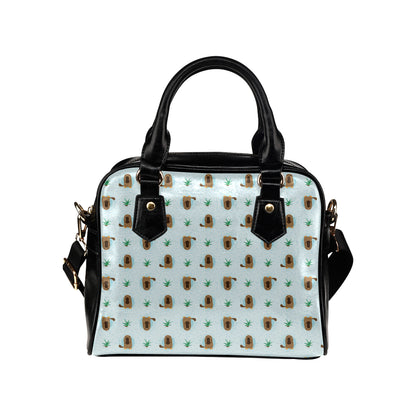 Platypus Pattern Print Design A04 Shoulder Handbag