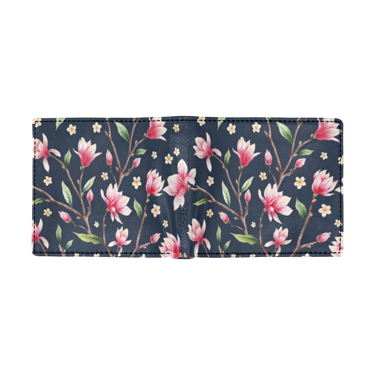 Magnolia Pattern Print Design MAG09 Men's ID Card Wallet