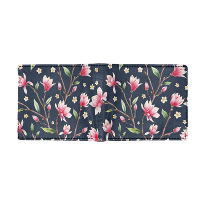 Magnolia Pattern Print Design MAG09 Men's ID Card Wallet