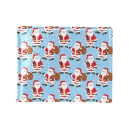 Santa Christmas Themed Print Design LKS305 Men's ID Card Wallet