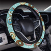 Emoji Donut Print Pattern Steering Wheel Cover with Elastic Edge