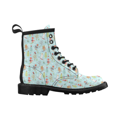 Ski Fox Cute Print Design LKS303 Women's Boots