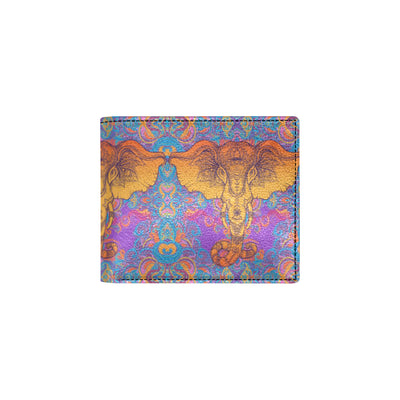 Gold Elephant Indian Men's ID Card Wallet