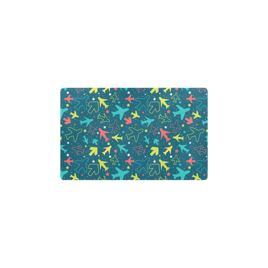 Airplane Pattern Print Design 05 Kitchen Mat