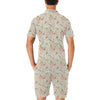 Birds Pattern Print Design 03 Men's Romper